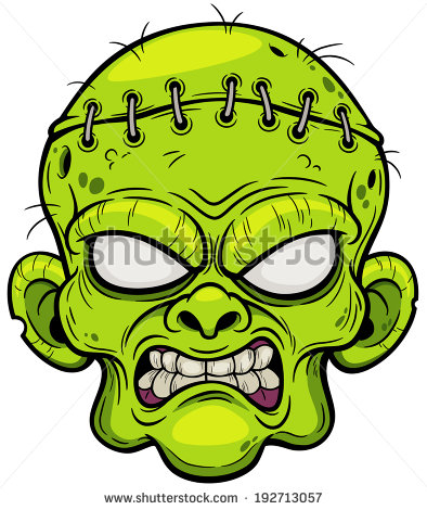 Cartoon Zombie Face