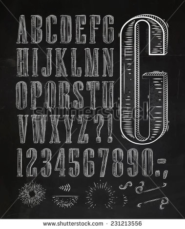 Chalkboard Font Alphabet