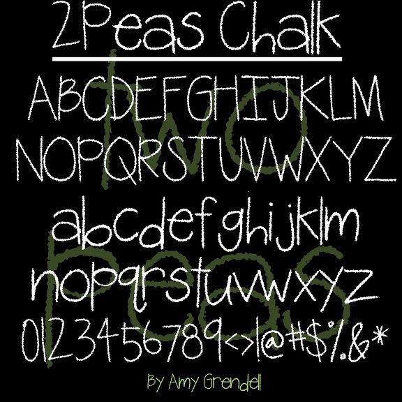 Chalkboard Font Photoshop