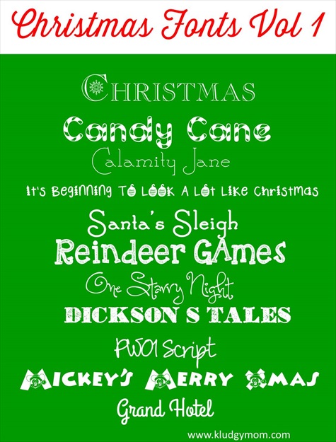 Christmas Font Microsoft Word