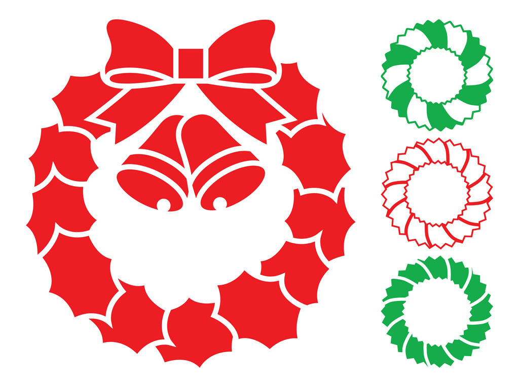 14 Photos of Wreaths Silhouette Vectors Free