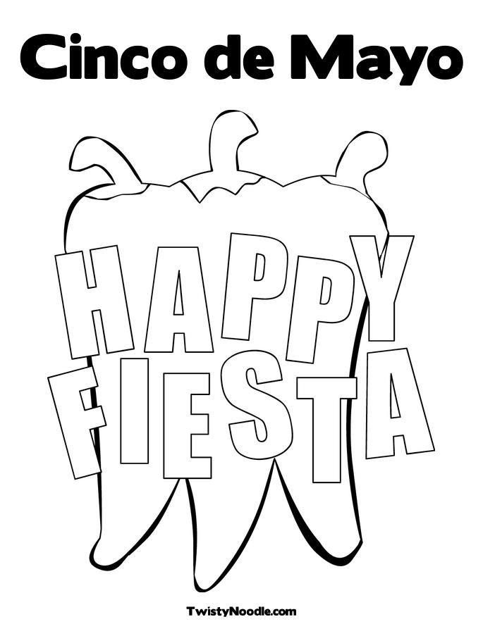 Cinco De Mayo Coloring Pages