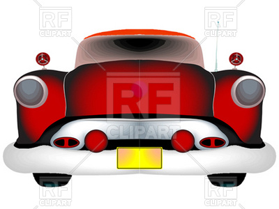 Classic Car Front View Clip Art