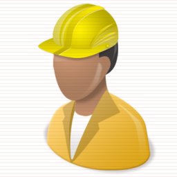 Construction Worker Icon Clip Art