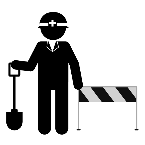 Construction Worker Icon Clip Art