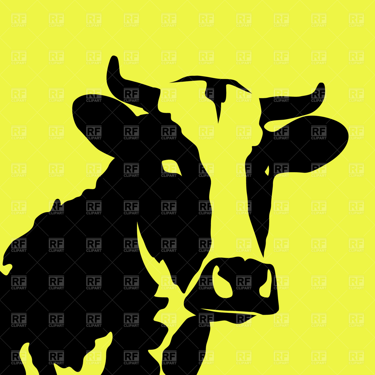 Cow Silhouette Clip Art Free