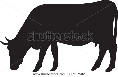 Cow Silhouette Vector