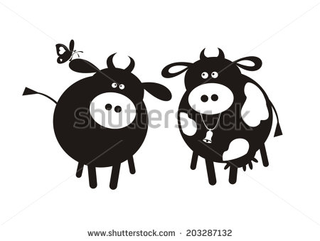 Cow Silhouette Vector