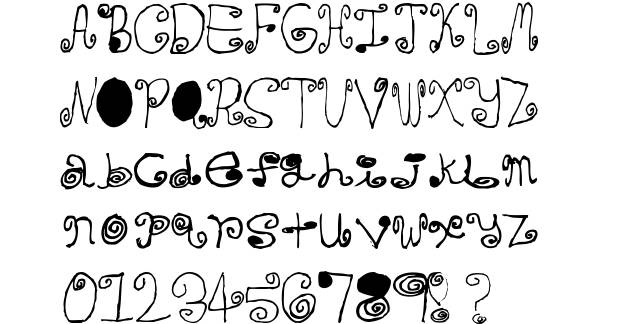 Crazy Fonts Alphabet