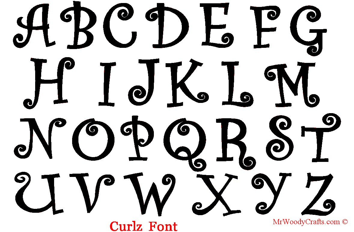 Crazy Letter Fonts