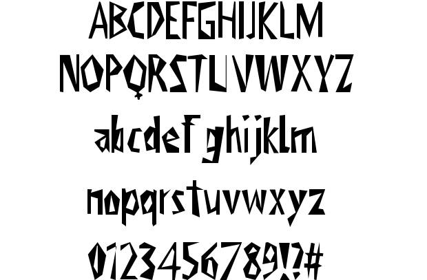 Creepy Fonts