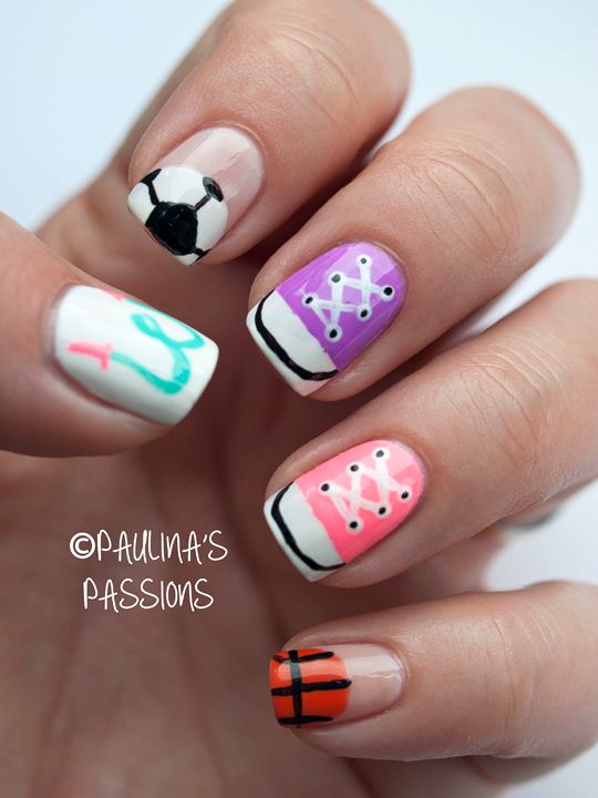 Cute Nail Designs Sports