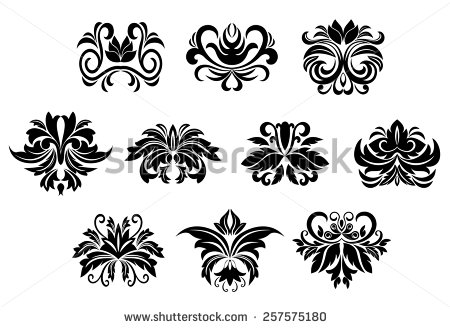 Decorative Leaf Scroll Designs