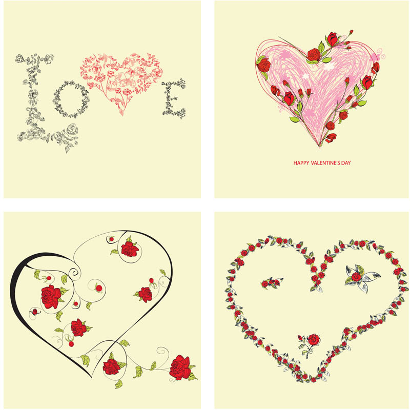 Decorative Vector Hearts