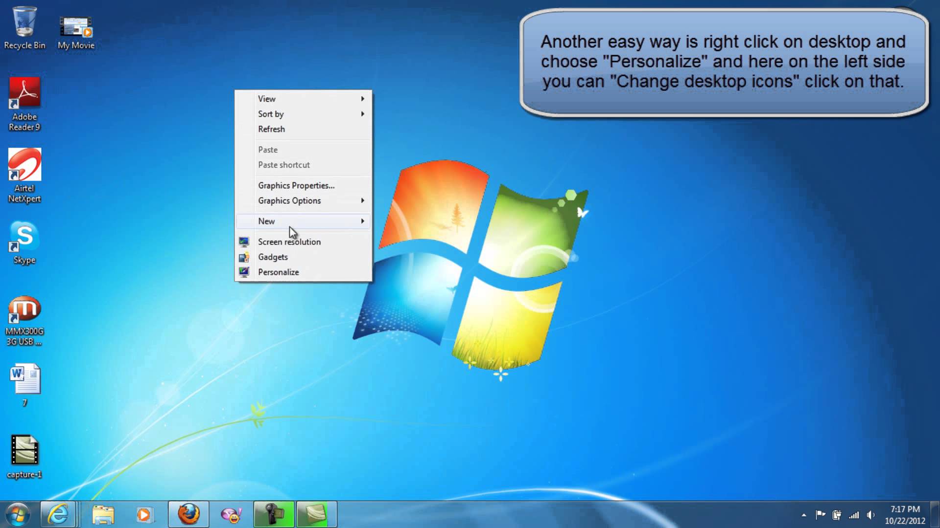 Desktop Computer Icon Windows 7