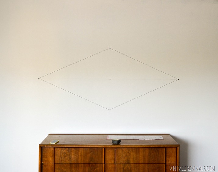 DIY Diamond Wall Pattern