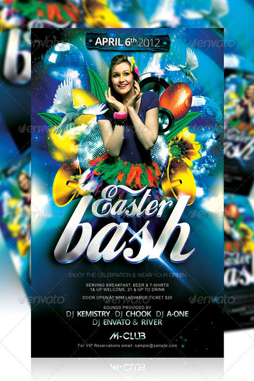 Easter Party Flyer Template