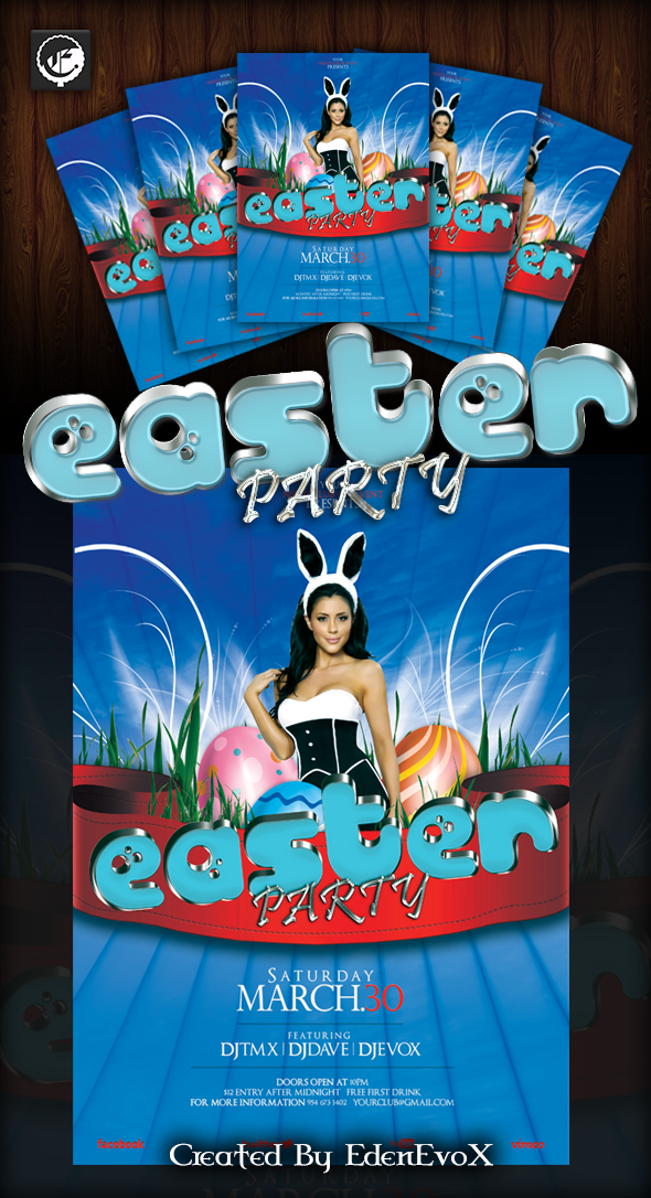 Easter Party Flyer
