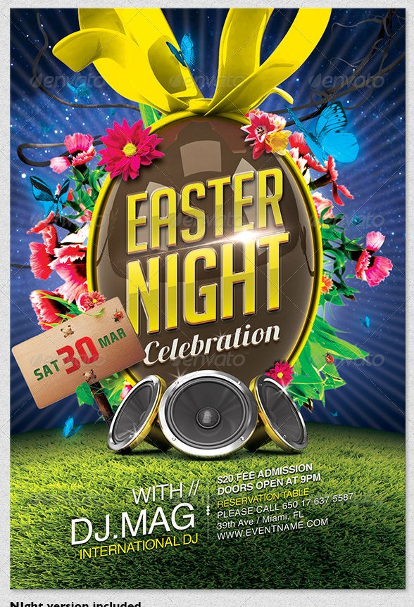 Easter Party Flyers Templates Free