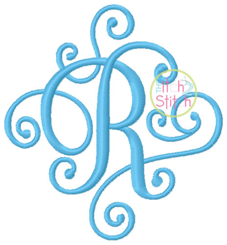 Elegant Monogram Scroll Font Elegant Monogram Scroll Font