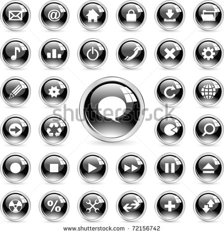 Email Phone Web Button Icons