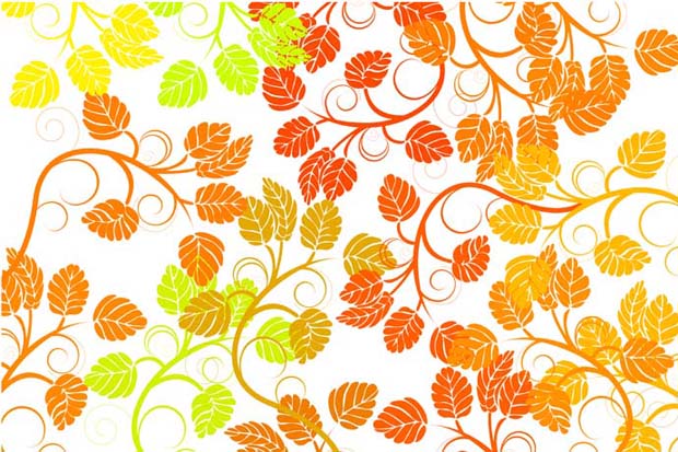 Fall Autumn Leaves Free Vector Patterns