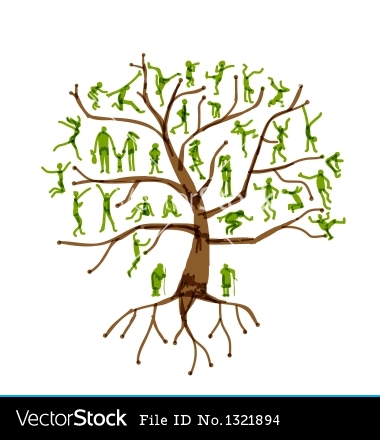 Family Tree Silhouette Clip Art