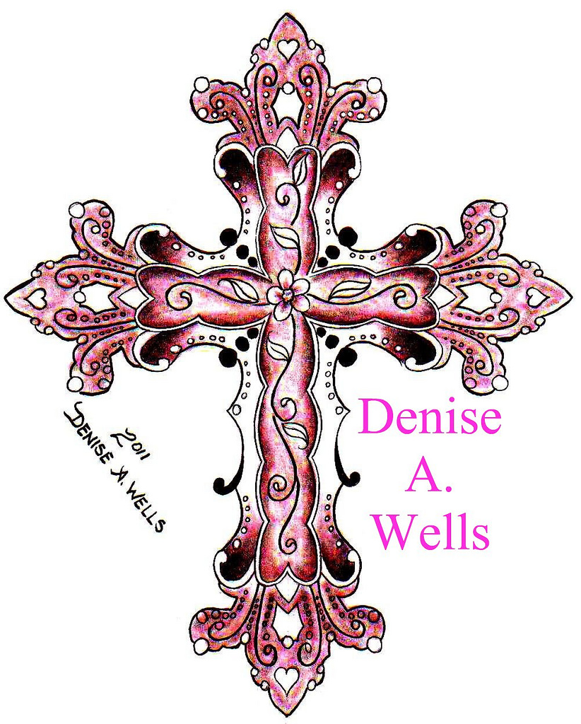 Feminine Cross Tattoo Designs