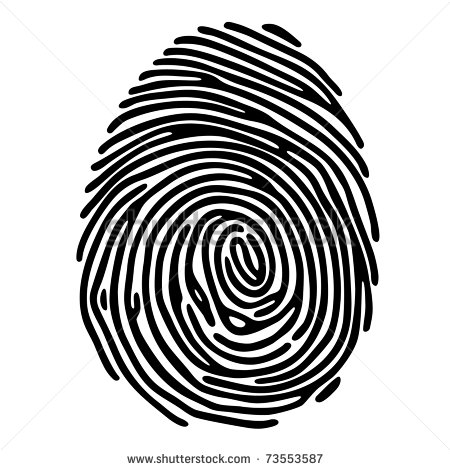 Fingerprint Print Clip Art Vector