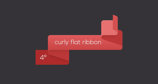 Flat PSD Ribbons