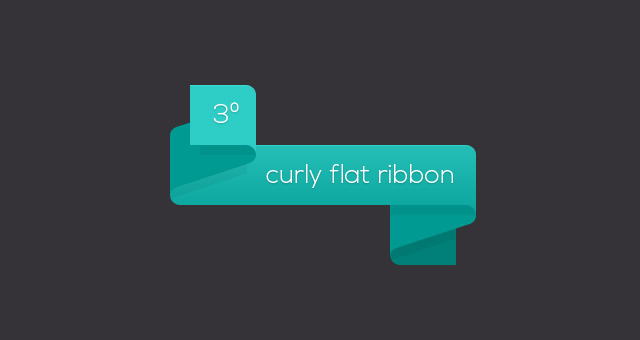 Flat PSD Ribbons