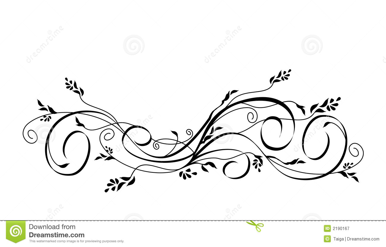 Floral Scroll Clip Art Free