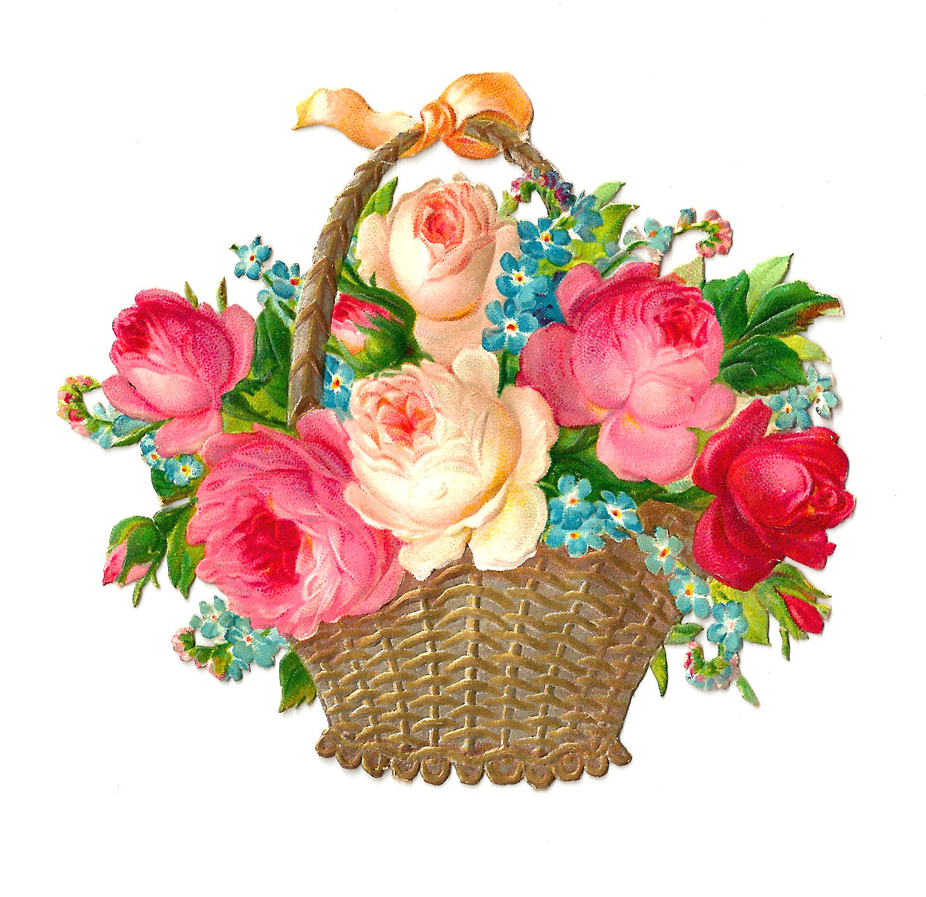 Flower Basket Clip Art Free
