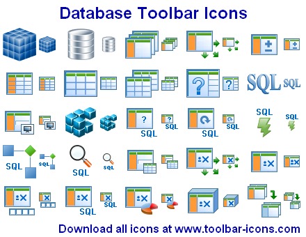 Free Download Database Toolbar Icons