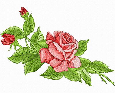 Free Machine Embroidery Design Roses