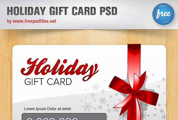 Free Photoshop Christmas Card Templates Psd