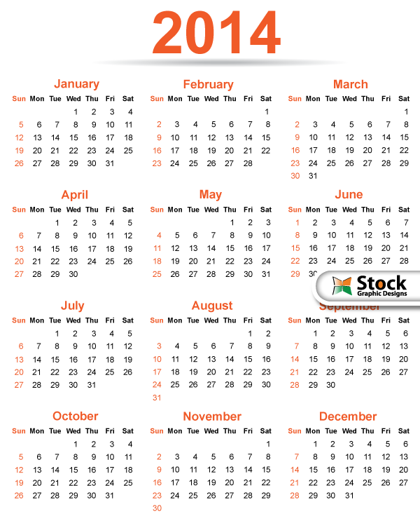 Free Printable Calendar Templates 2014