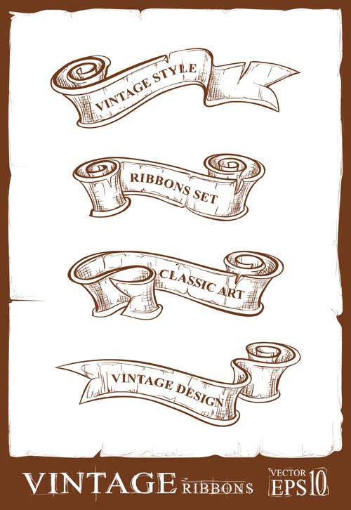 Free Scroll Vector Ribbon