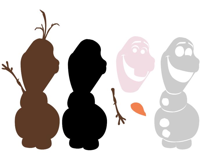 Free Silhouette SVG File Disney Olaf