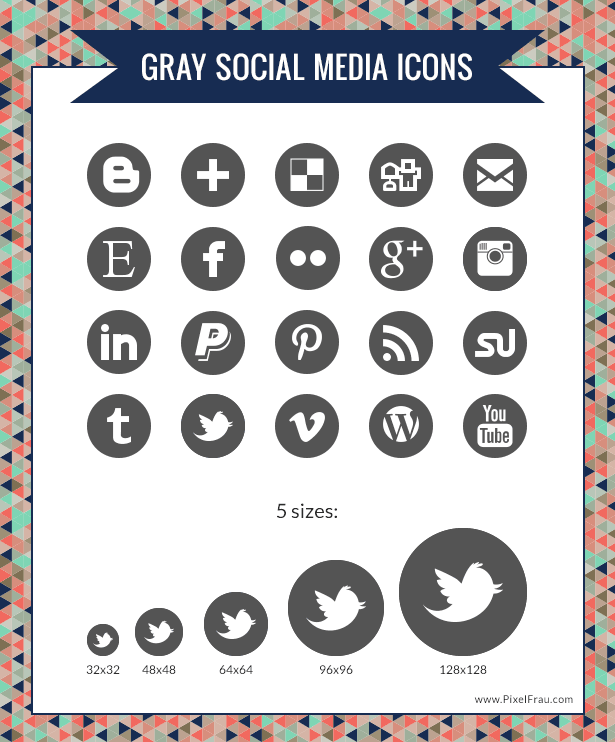 Free Social Media Icons Black