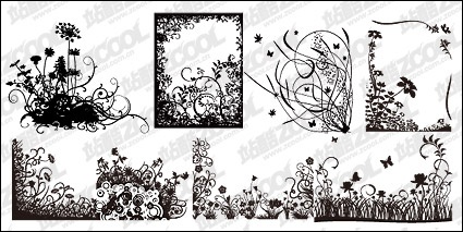 Free Vector Silhouettes Pattern Free Vector Silhouettes Pattern