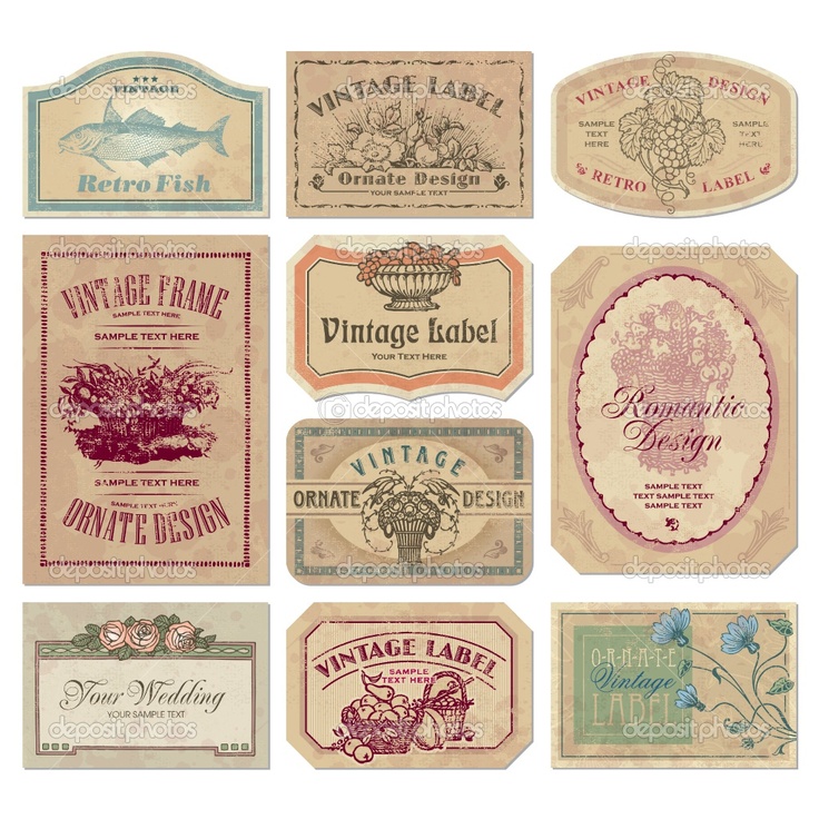 Free Vintage Label Templates