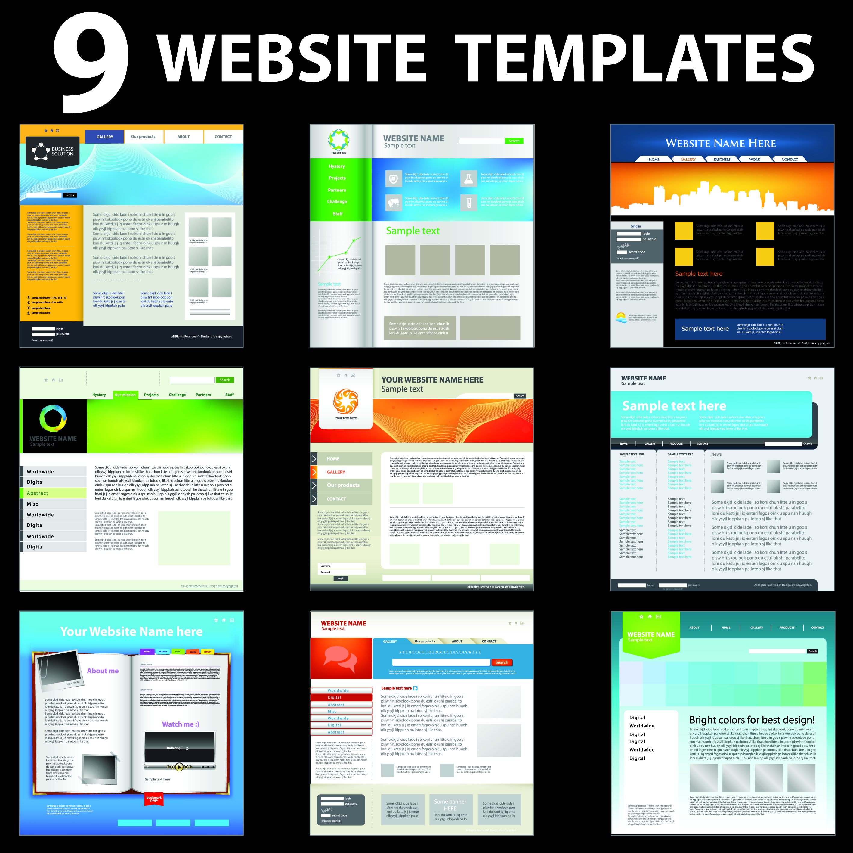 Free Website Templates Design Layout