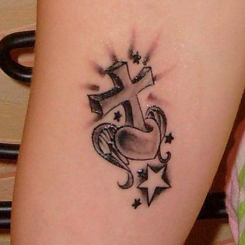 Girl Cross Tattoo Ideas