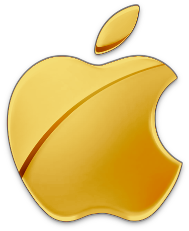 Gold Apple Logo