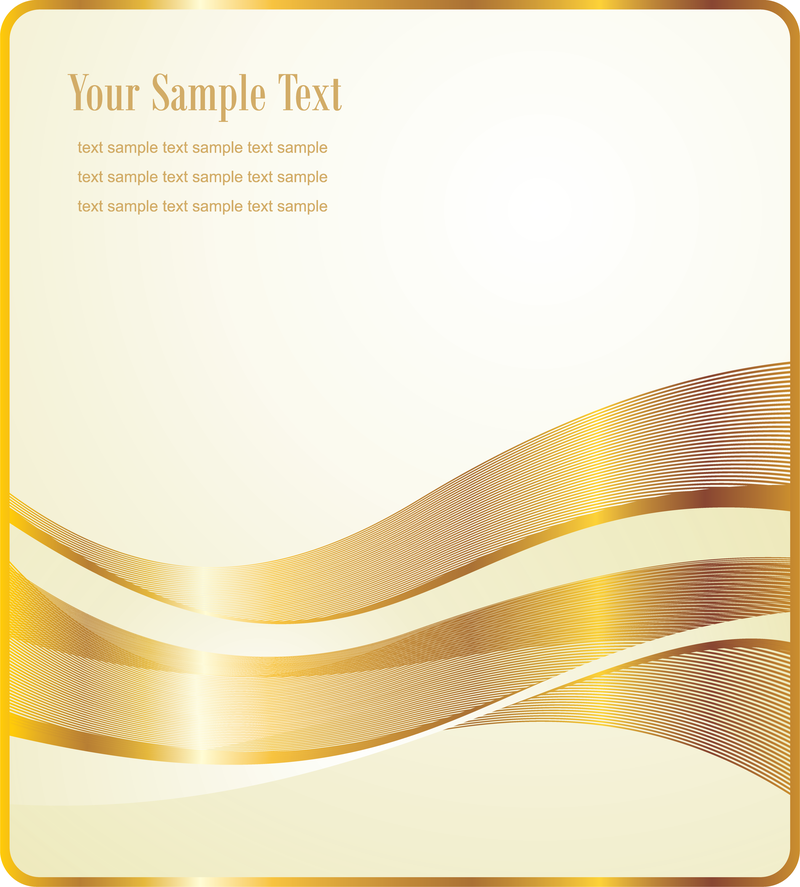 Gold Ribbon Vector