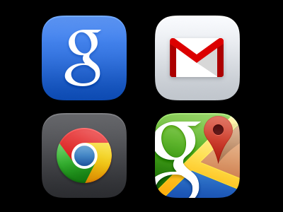 Google Apps for iOS 7 Icons