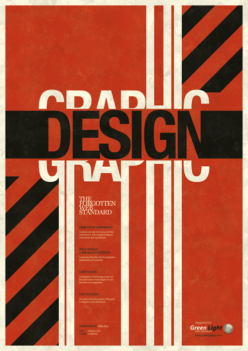 Graphic Design Poster Words