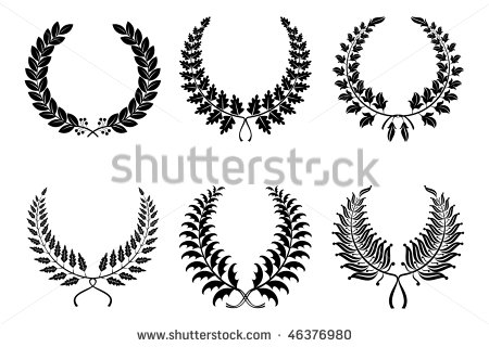 Greek Wreath Silhouette Greek Wreath Silhouette