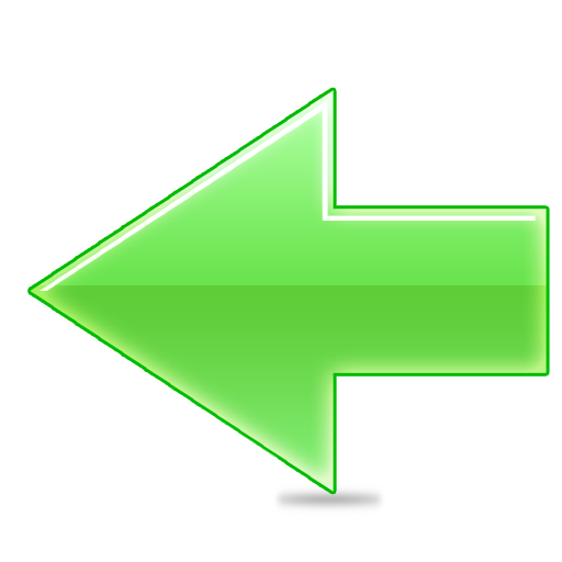 Green Left Arrows Icons